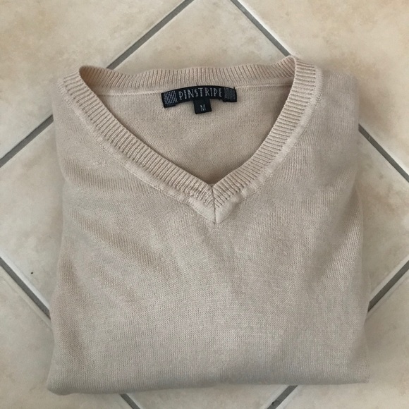 Cream V-Neck Sweater - Picture 5 of 5